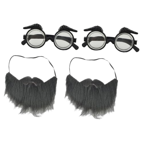 Holibanna 2Sätze Cosplay Gefälschte Brille für Männer Frauen Lustige Party Dekoration für Fasching Karneval Kostümpartys für Erwachsene mit Kreativem Design Holibanna 2Sätze Cosplay Gefälschte Brille für Männer Frauen Lustige Party Dekoration für Fasching Karneval Kostümpartys für Erwachsene mit Kreativem Design von Holibanna