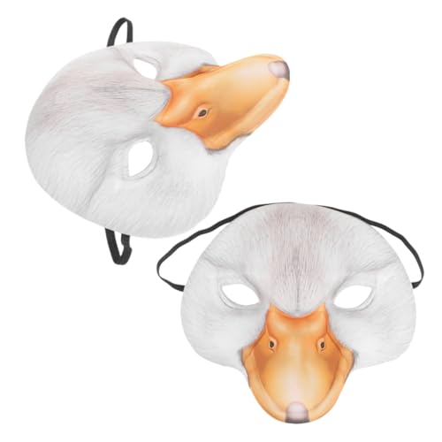 Holibanna 2St Entenmaske Duckface-Maske halloween dekoration halloween-maske halloween maske lustige maske Party-Maske Halloween-Tiermasken für Erwachsene Frauenmaske Cosplay-Maske Eva Weiß von Holibanna