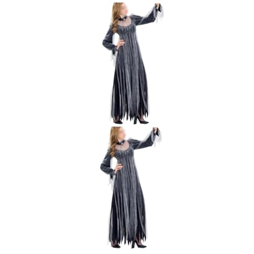 Holibanna 2St Kostüm für Cosplay halloween kostüm halloween costume friedhof braut kostüm Vintage-Kleid Kleider Hexenkostüm für Erwachsene Frauenkostüm für die Aufführung Erwachsener Vampir von Holibanna