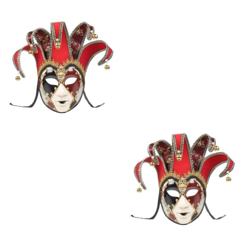 Holibanna 2St Maskerade-Gesichtsabdeckung Maskerade Dekorationen maskaraid maske frauen masquerade theatermaske Halloween-Dekorationen Outfit Kostüm Vollgesichtsmaske Musik schmücken Boris von Holibanna