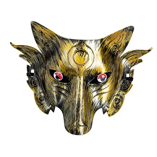 Holibanna 2St Wolfsmaske Halloween- Nase Party-Cosplay- Grimasse Kiefer Maskerade halloween costume halloween kleidung halloween party Wolf-Design- für Party Plastik von Holibanna