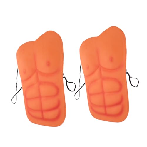Holibanna 2St gefälschte Brustmuskeln Brustmuskeln Brustmuskel Anzug Falsche Einmachglasdeckel Möbel für mobile Geräte Männer Cosplay Muskel-Body-Anzug für Männer Eva Beige von Holibanna