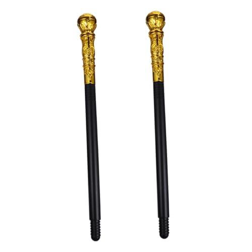 Holibanna 2Stücke Ägyptischer Streitkolben Lustiges Halloween Kostüm Accessoire Mit Rundkopf Portable Zauberstab Für Karneval Und Partys Goldene Farbe von Holibanna