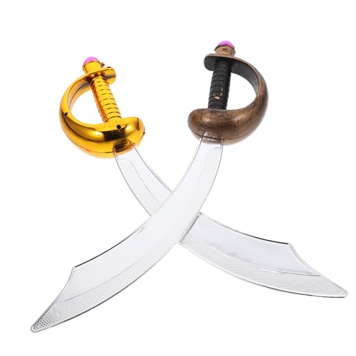 Holibanna 2Stücke Piratenschwert Spielzeugmesser Für Halloween Party Geburtstagsfeiern Gebogenes Piraten Cosplay Zubehör Für Jungen Dekorationen Für Piratenpartys Holibanna 2Stücke Piratenschwert Spielzeugmesser Für Halloween Party Geburtstagsfeiern Gebogenes Piraten Cosplay Zubehör Für Jungen Dekorationen Für Piratenpartys von Holibanna
