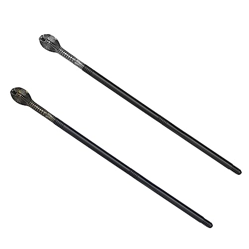Holibanna 2Stücke Snakehead Gehstöcke Für Halloween Cane Requisiten Für Rollenspiele Kostümpartys von Holibanna