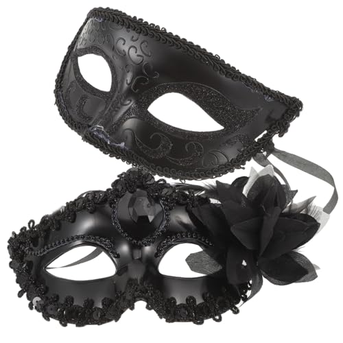 Holibanna 2er Satz Masken Für Karneval Halloween-party-requisiten Kostümzubehör Für Tanzpartys Und Veranstaltungen von Holibanna