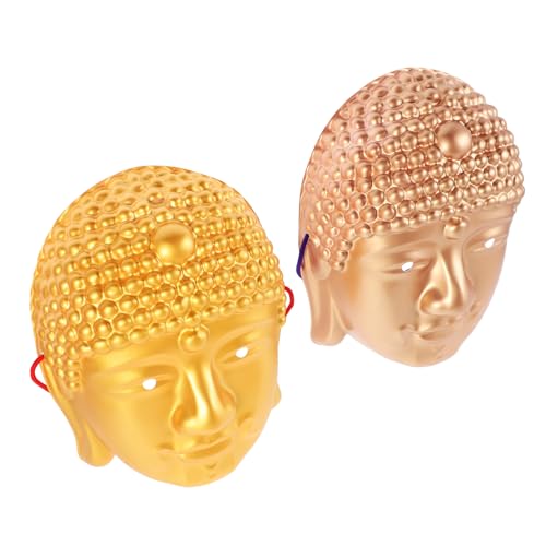 Holibanna 2 Stück Buddha-masken Halloween-maske Karnevalskleid Für Erwachsene Holibanna 2 Stück Buddha-masken Halloween-maske Karnevalskleid Für Erwachsene von Holibanna