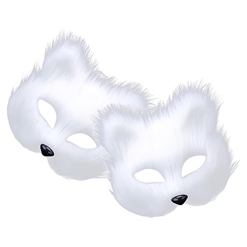 Holibanna 2St Cosplay-Tiermasken japanische Kabuki-Maske Augenbinden für Kinder Halloween-Dekor dekorative Masken Abschlussball Fuchs Requisiten bilden Männer und Frauen von Holibanna