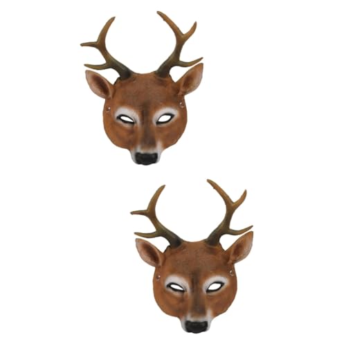 Holibanna 2st Weihnachtliche Vollgesichtsmaske Weihnachtsmasken Verkleiden Rentier-maske Masken Für Weihnachtsfeiern Cosplay-party Weihnachtskostüm Maske Geweih Rehkopf Kind Abschlussball Holibanna 2st Weihnachtliche Vollgesichtsmaske Weihnachtsmasken Verkleiden Rentier-maske Masken Für Weihnachtsfeiern Cosplay-party Weihnachtskostüm Maske Geweih Rehkopf Kind Abschlussball von Holibanna
