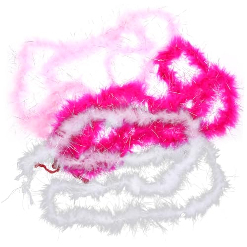 Holibanna 3 Stück Handgemachte Feder Streifen Zubehör für Partykostüme Truthahnfedern beschneiden hoch Halloween rosa Boa Kopfschmuck Federn Federtrimmung Federboa-Streifen Boas zum Basteln Holibanna 3 Stück Handgemachte Feder Streifen Zubehör für Partykostüme Truthahnfedern beschneiden hoch Halloween rosa Boa Kopfschmuck Federn Federtrimmung Federboa-Streifen Boas zum Basteln von Holibanna