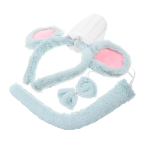 Holibanna 3 Stück Kostümset Mäuseohren Haarreif mit und Fliege Teiliges Set für Erwachsene für Halloween Karneval und Cosplay Plüschmaterial Sanftem Grün Holibanna 3 Stück Kostümset Mäuseohren Haarreif mit und Fliege Teiliges Set für Erwachsene für Halloween Karneval und Cosplay Plüschmaterial Sanftem Grün von Holibanna