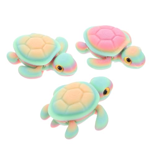 Holibanna 3 Stück Luminöse Schildkrötenverzierungen Mini Turtle Figurine Night Glow simuliertes Schildkrötenmodell Schildkrötenfiguren Glühen dunkle Schildkrötenstatuen Meerestierfiguren von Holibanna