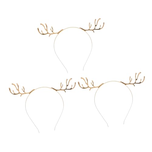 Holibanna 3 Stück Teiliges Hirschgeweih-haarband aus Metall mit Funkelnden Strasssteinen Festliches Rentier-haarreif Weihnachten Halloween Cosplay Renaissance und Party Komfortabel und Holibanna 3 Stück Teiliges Hirschgeweih-haarband aus Metall mit Funkelnden Strasssteinen Festliches Rentier-haarreif Weihnachten Halloween Cosplay Renaissance und Party Komfortabel und von Holibanna