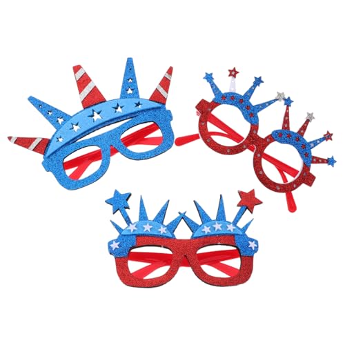 Holibanna 3 Stück Teiliges Independence Day Partybrillen mit Flaggenmotiv Langlebige Wiederverwendbare Karnevalssonnenbrillen für Erwachsene Patriotische Accessoires für Feierlichkeiten Holibanna 3 Stück Teiliges Independence Day Partybrillen mit Flaggenmotiv Langlebige Wiederverwendbare Karnevalssonnenbrillen für Erwachsene Patriotische Accessoires für Feierlichkeiten von Holibanna