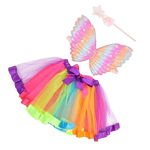 Holibanna 3 Teiliges Engel Kostü Für ädchen Flügel Tüllrock Und Zauberstab üßes Halloween Verkleidung Set Für Fairy Outfits Mit Engelsflügeln Holibanna 3 Teiliges Engel Kostü Für ädchen Flügel Tüllrock Und Zauberstab üßes Halloween Verkleidung Set Für Fairy Outfits Mit Engelsflügeln von Holibanna