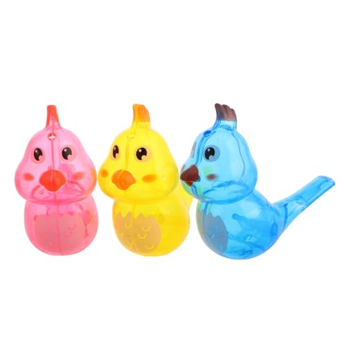 Holibanna 3Stücke Kinderpfeifen aus Kunststoff wasserdichte Vogelpfeifen für Drinnen und Draußen Fördern Kreativität und Sprachentwicklung Interaktive Spielzeuge von Holibanna