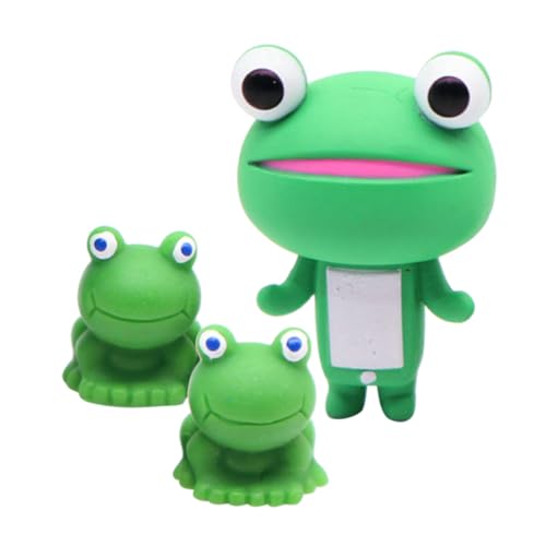 Holibanna 3er Set Mini-froschfiguren Miniaturfrösche Aus Kunstharz Froschdekoration für Garten & Puppenhaus von Holibanna