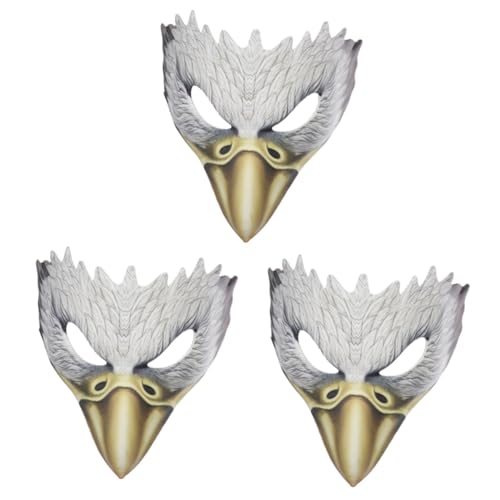 Holibanna 3st Horrormaske Adler-cosplay Lustige Tiermaske?? Gruselige Maske Adlermaskenkostüm Vogelkopfmaske Weißkopfseeadler-maske Maske Des Amerikanischen Adlers Kind Mode Unheimlich von Holibanna
