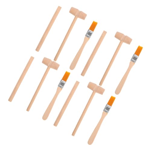 Holibanna 12-teiliges Ausgrabungswerkzeug-set Aus Holz Für Kinder Hammer Pinsel Meißel Für Archäologische Spiel- Und Wissenschaftserziehung von Holibanna