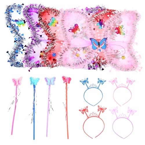 Holibanna 4 Sätze Drei Stück Schmetterlingsflügel Schmetterlinge Feenflügel Geburtstag Feenflügel Für Kleine Mädchen Stirnband Flügel Kostüm Led Fliegend Kostüm Für Mädchen Party Plastik Holibanna 4 Sätze Drei Stück Schmetterlingsflügel Schmetterlinge Feenflügel Geburtstag Feenflügel Für Kleine Mädchen Stirnband Flügel Kostüm Led Fliegend Kostüm Für Mädchen Party Plastik von Holibanna