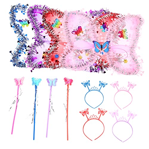 Holibanna 4 Sätze Drei Stück Schmetterlingsflügel reine Flügel Schmetterlinge Fee verkleiden Zauberstab feeflügeln kinderkleider the girl Cosplay-Kostüm für Mädchen Flügel für Plastik Holibanna 4 Sätze Drei Stück Schmetterlingsflügel reine Flügel Schmetterlinge Fee verkleiden Zauberstab feeflügeln kinderkleider the girl Cosplay-Kostüm für Mädchen Flügel für Plastik von Holibanna