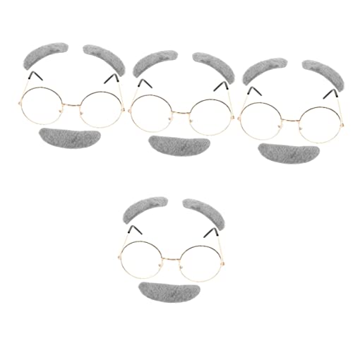 Holibanna 4 Sets Fake Bart Set Augenbrauen Halloween Neuheit Alter Mann Kostüm Cosplay Fake Bart Für Männer Brille Opa Kostüm Für Kostüm Für Ältere Menschen Schnurrbärte Stock Holibanna 4 Sets Fake Bart Set Augenbrauen Halloween Neuheit Alter Mann Kostüm Cosplay Fake Bart Für Männer Brille Opa Kostüm Für Kostüm Für Ältere Menschen Schnurrbärte Stock von Holibanna