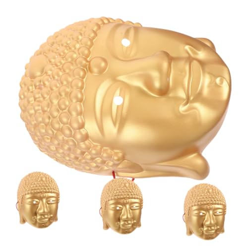 Holibanna 4 Stück Buddha Statue Maske Dekorative Mini Maske Theateraufführungsmaske Halloween Karnevalsmaske Halloween Party Cosplay Holibanna 4 Stück Buddha Statue Maske Dekorative Mini Maske Theateraufführungsmaske Halloween Karnevalsmaske Halloween Party Cosplay von Holibanna