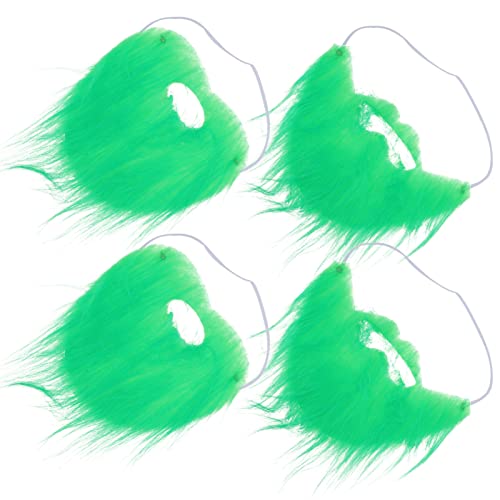 Holibanna 4 Stück Grüner Bart Haarpflegeset Haarpflegeprodukt Kardinales Wiederaufladbare Dekoration Buschiger Bart Verzierungen Für Das Handwerk Hochwertige Zahnstocher Green Flanell von Holibanna
