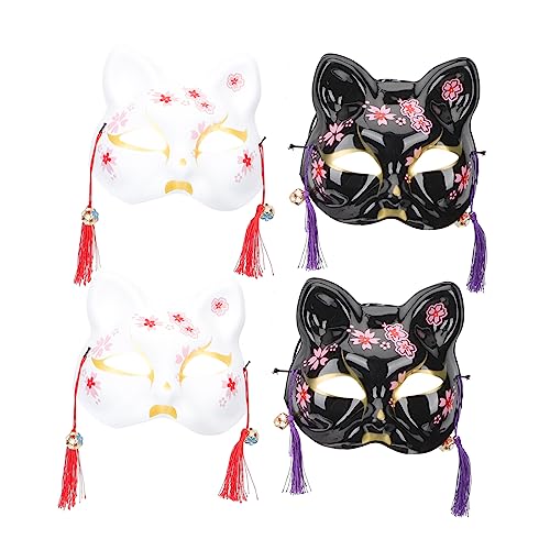 Holibanna 4 Stück Halloween-maske Stütze Kostümmaske Zubehör Maskerade-masken Für Frauen Katzen-maskerade-masken Halloween-partymaske Schädelmasken Maskerade Für Frauen Masken Maske Plastik Holibanna 4 Stück Halloween-maske Stütze Kostümmaske Zubehör Maskerade-masken Für Frauen Katzen-maskerade-masken Halloween-partymaske Schädelmasken Maskerade Für Frauen Masken Maske Plastik von Holibanna