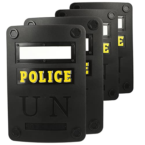 Holibanna 4 Stück Kind Schild vorgeben Streich Kunststück Polizeizubehör für Auto partyzubehör Ritter Cosplay-Schild-Stütze Leistungsqualitäten Plastik Dark Grey von Holibanna