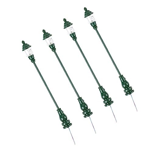 Holibanna 4 Stück Modell Gartenleuchte Strassenlicht Mini-Straßenlaterne Terrassenleuchten klein Gartendekor Rasen Miniaturmodell Straßenlaterne Hoflampenmodell Plus abs Grün Holibanna 4 Stück Modell Gartenleuchte Strassenlicht Mini-Straßenlaterne Terrassenleuchten klein Gartendekor Rasen Miniaturmodell Straßenlaterne Hoflampenmodell Plus abs Grün von Holibanna