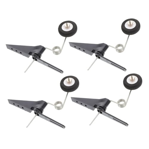 Holibanna 4 Stück Rad Ersatzfahrwerk Flugzeug Flugschutz Ersetzen Projekte Front Enthusiasten DIY Modellteile Kleines Zubehör Fliegen Verbessert Flugzeuge Für Halterung Rc Heck von Holibanna