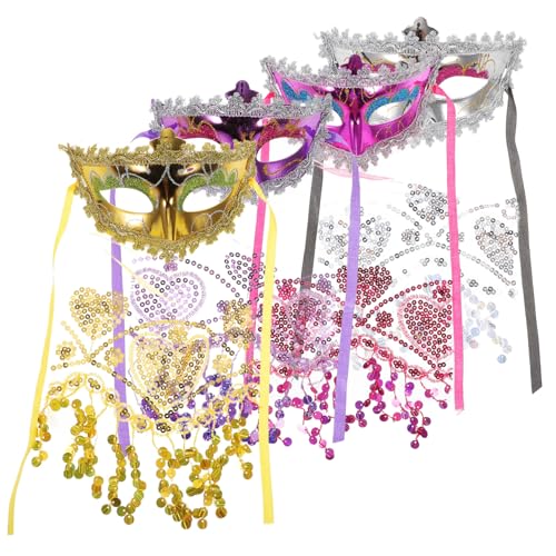 Holibanna 4 Stücke Frauen Maskerade Mesh Schleier für Maskerade Bälle Elegante Party Holibanna 4 Stücke Frauen Maskerade Mesh Schleier für Maskerade Bälle Elegante Party von Holibanna