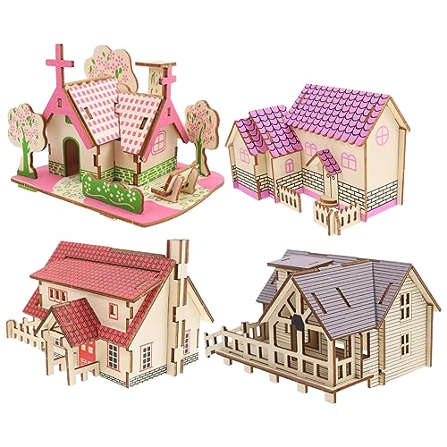 Holibanna 4 Stück Teiliges Holzpuzzle Bausatz mit Modell für DIY Kit für Kreative Bastelprojekte für zu Weihnachten und Geburtstagsfeiern Holibanna 4 Stück Teiliges Holzpuzzle Bausatz mit Modell für DIY Kit für Kreative Bastelprojekte für zu Weihnachten und Geburtstagsfeiern von Holibanna