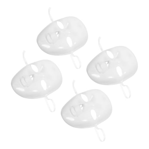 Holibanna 4stücke Blanko Masken Für Halloween Weiße Bastelmasken Zum Bemalen Handgemachte Maske Für Kostümparty Maskerade Kreative Projekte Für Erwachsene von Holibanna