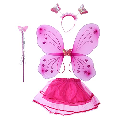 Holibanna 4 Teiliges Kostümset Für ädchen Mit Tüllrock Schmetterlingsflügeln Haarband Und Zauberstab Rose Ideales Kostü Für Zu Partys Und Aufführungen Holibanna 4 Teiliges Kostümset Für ädchen Mit Tüllrock Schmetterlingsflügeln Haarband Und Zauberstab Rose Ideales Kostü Für Zu Partys Und Aufführungen von Holibanna