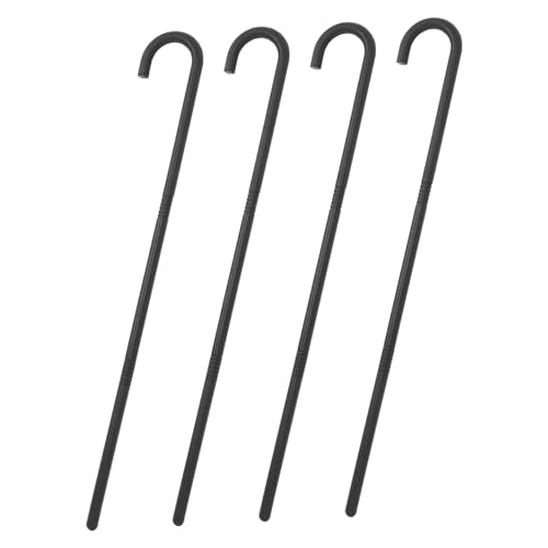 Holibanna 4pcs Halloween Cosplay Walking Cane Requisiten Vintage Plastikkostüm Sticks Für Rollenspiele Halloween Canes Dance Cane Crintch von Holibanna
