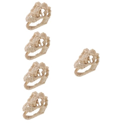 Holibanna 5 Stück Dinosaurier Schädel Modell aus Resin Detailliertes Realistisches Skelett für Terrarien als Tischdeko für Kleine Räume Langlebige Nutzung Sammler Dinosaurier Fans Holibanna 5 Stück Dinosaurier Schädel Modell aus Resin Detailliertes Realistisches Skelett für Terrarien als Tischdeko für Kleine Räume Langlebige Nutzung Sammler Dinosaurier Fans von Holibanna