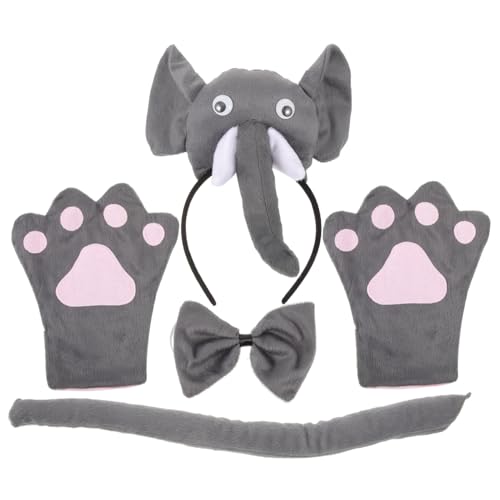 Holibanna 5 Stück Elefant -Stirnbandkopfschmuck Stirnband mit Elefantenohren Kinderkostüm Tierschwanz Kindertier gefertigte Kostüme Party-Anzieh-Requisiten Cosplay-Stirnband Stoff Grau Holibanna 5 Stück Elefant -Stirnbandkopfschmuck Stirnband mit Elefantenohren Kinderkostüm Tierschwanz Kindertier gefertigte Kostüme Party-Anzieh-Requisiten Cosplay-Stirnband Stoff Grau von Holibanna