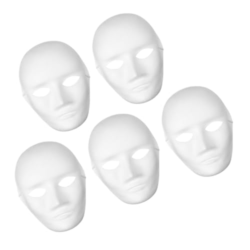 Holibanna 5 Stück Weiße Blanko Papiermasken Bemalen Leichte Diy Gesichtsmaske Umweltfreundlichem Papier für Karneval Fasching und Kostümaccessoire Holibanna 5 Stück Weiße Blanko Papiermasken Bemalen Leichte Diy Gesichtsmaske Umweltfreundlichem Papier für Karneval Fasching und Kostümaccessoire von Holibanna