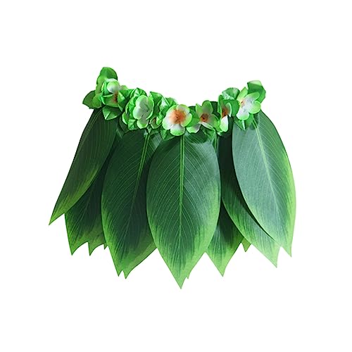 Holibanna 5 Stück grüner Grasrock Luau Partyrock hawaiianischer Blattrock Luau-Partyzubehör igelkostümkinder hawaii outfit Hula-Grassrock Hawaii-Accessoires hawaii accessoires Luau-Kostüm von Holibanna