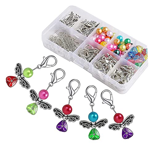 Holibanna 50 Stück Teiliges DIY Schlüsselanhänger Schutzengel in Mischfarben Langlebige Hochzeitsgeschenke Gastgeschenke für Hochzeit Taufe Geburtstag Shower Dekoration von Holibanna