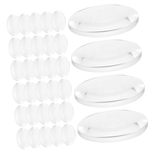 Holibanna 50 Stück bikonvexe Linse klare optische Linse Linsenphysik für das Labor Physik optische Linse polierte konvexe Linse Konkave und konvexe Linsenoptik optisches Linsenset Acryl von Holibanna