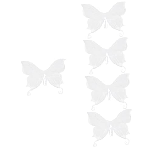 5St Feenflügel Kinderkleidung Halloween kostüm Schmetterlingsflügel Requisiten Kleidung für Jugendliche Mädchen Kleider Flügel für Kinder Flügel für Frauen Prinzessin Mantel Weiß von Holibanna