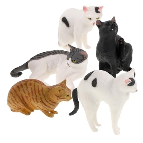 Holibanna 5 Stück Mini Katzenfiguren Simulation Katze Spielzeug Kinder Kuchen Dekoration Pädagogische Tierfiguren Für Jungen Mädchen Holibanna 5 Stück Mini Katzenfiguren Simulation Katze Spielzeug Kinder Kuchen Dekoration Pädagogische Tierfiguren Für Jungen Mädchen von Holibanna