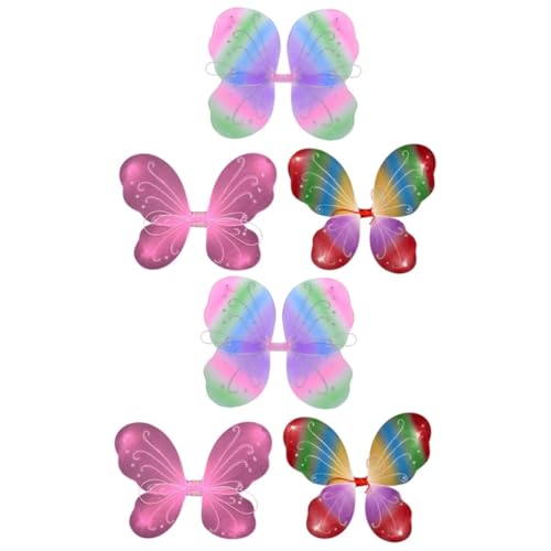 Holibanna 6 Stk Schmetterlingsflügel Accessoires für Mädchen Geschenke für Mädchen Kinderkleidung Mädchen-Outfits Kleider Party-Kostüm-Requisite Gastgeschenke Cosplay Requisiten Werkzeug von Holibanna