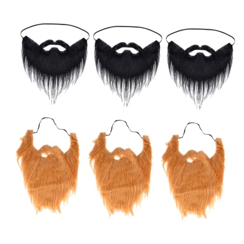 Holibanna 6 Stück Teiliges Fake für Herren Realistisches Kunsthaar Ultrafeine Fasern für Halloween Kostümparty Cosplay Maskerade Zubehör Einfach Anzubringen Schwarz und Braun Holibanna 6 Stück Teiliges Fake für Herren Realistisches Kunsthaar Ultrafeine Fasern für Halloween Kostümparty Cosplay Maskerade Zubehör Einfach Anzubringen Schwarz und Braun von Holibanna