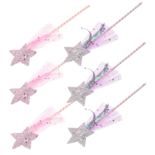 Holibanna 6 Stück Teiliges Feenstab Mädchen mit glitzernden Sternen Realistische Prinzessin für Geburtstagsfeiern Kostümspiele und Bühnenauftritte Holibanna 6 Stück Teiliges Feenstab Mädchen mit glitzernden Sternen Realistische Prinzessin für Geburtstagsfeiern Kostümspiele und Bühnenauftritte von Holibanna