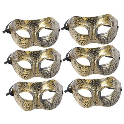 Holibanna 6 Stück Teiliges Vintage Herren Maske für Maskenball und Cosplay Stilvolle Antike Herrenmaske im Retro Jazz Design für Halloween Karneval und Kostümpartys Holibanna 6 Stück Teiliges Vintage Herren Maske für Maskenball und Cosplay Stilvolle Antike Herrenmaske im Retro Jazz Design für Halloween Karneval und Kostümpartys von Holibanna