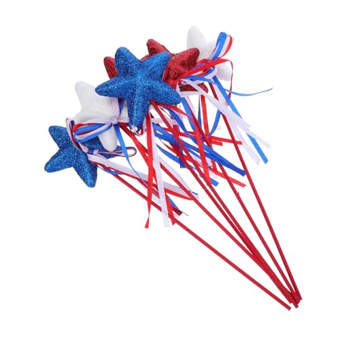 Holibanna 6 Stück Unabhängigkeitstag Deko Sticks Rot Weiß und Blau für Feierlichkeiten Handheld Foto Requisiten für Memorial Day und Holibanna 6 Stück Unabhängigkeitstag Deko Sticks Rot Weiß und Blau für Feierlichkeiten Handheld Foto Requisiten für Memorial Day und von Holibanna